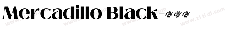 Mercadillo Black字体转换